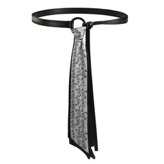 Indie Kid Patchwork Silk Tie Belt