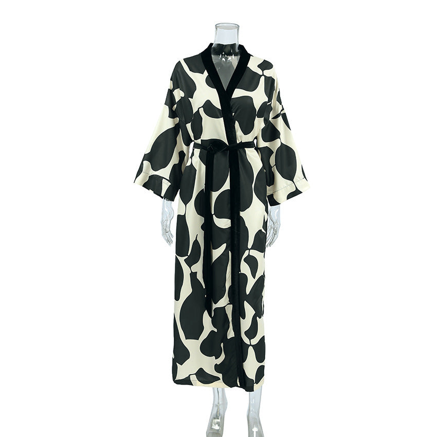 Sakura Printed Wrap Dress