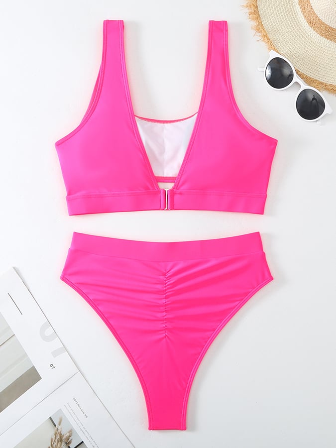Women's Sexy Casual Vacation Split Swimsuit With Hollow Design (With Chest Pad)