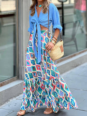 Floral Printed Casual Bohemia Skirts