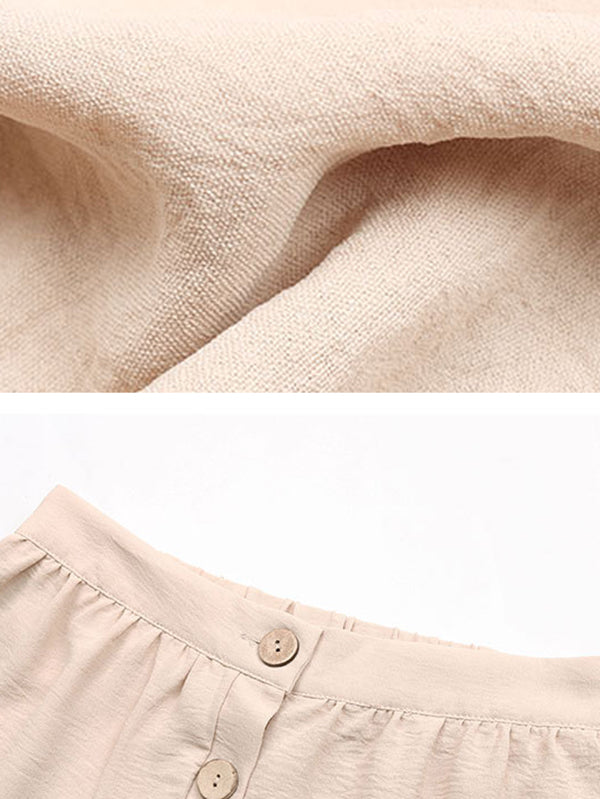 Holiday French Style Button Skirt