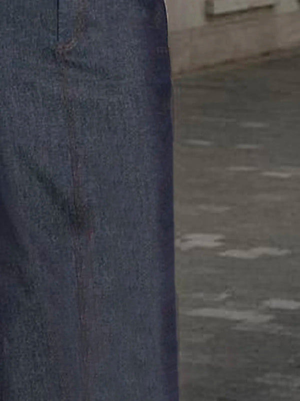 No Belt Pockets Solid Color Loose Skirts Bottoms
