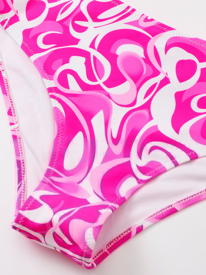 Fashion Printed Strap Tankini