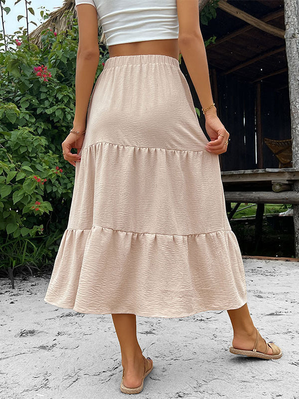 Holiday French Style Button Skirt