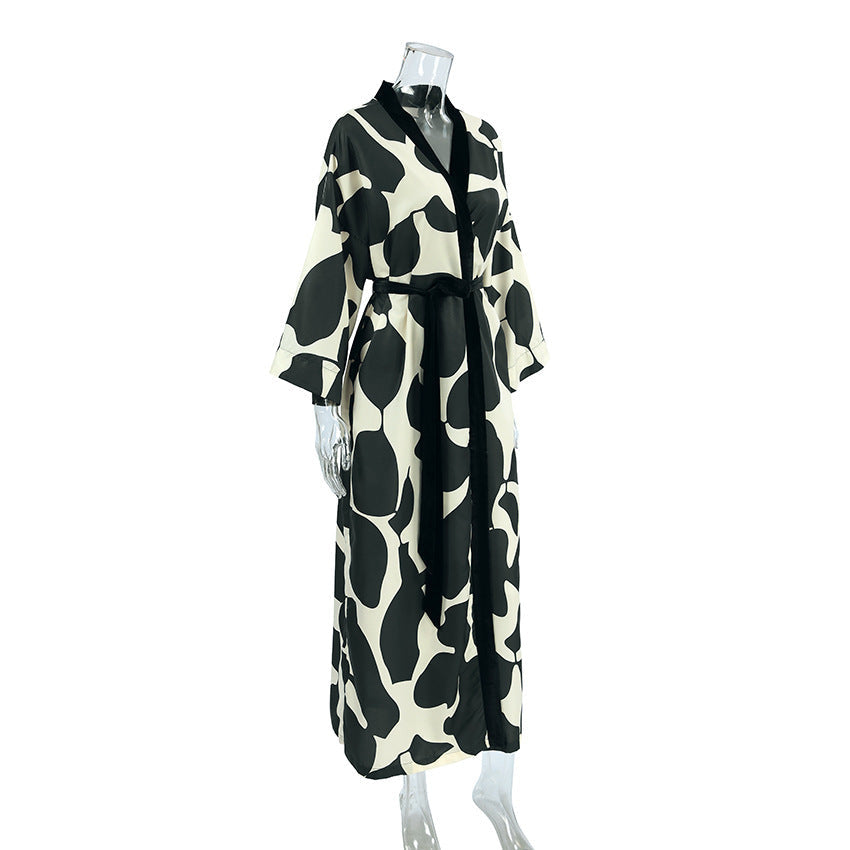 Sakura Printed Wrap Dress
