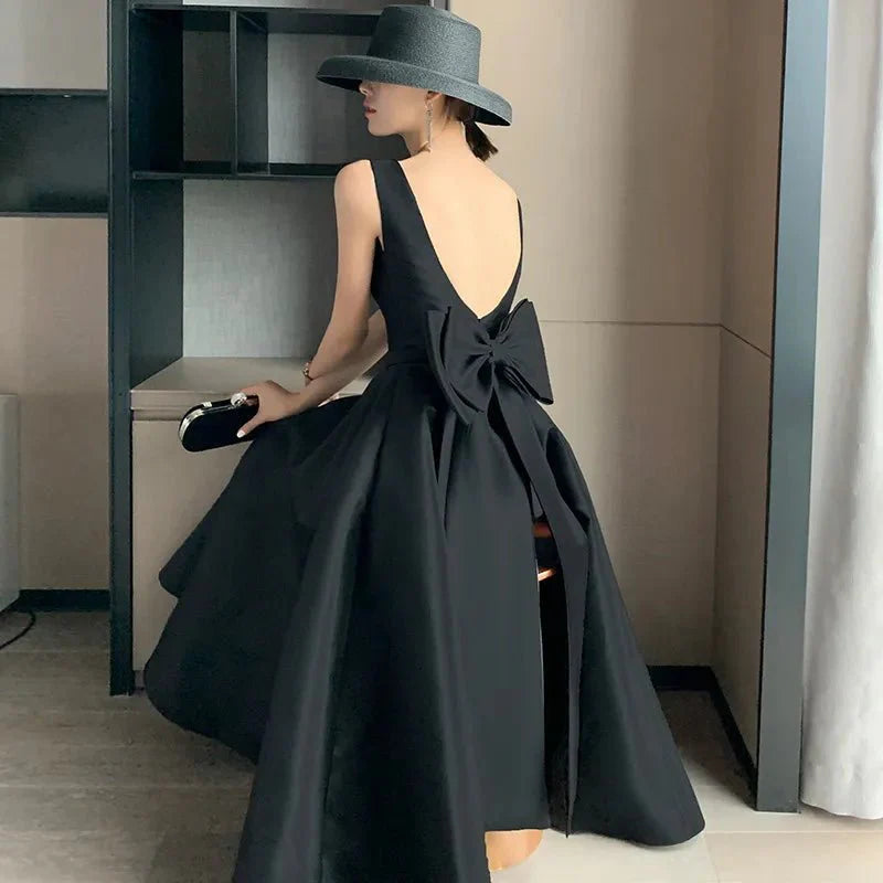 Backless Bow-tie Evening Wedding Guest Party Summer Dresses