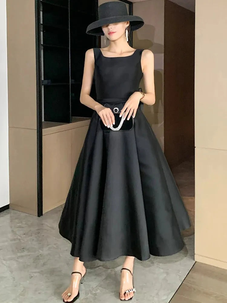 Backless Bow-tie Evening Wedding Guest Party Summer Dresses