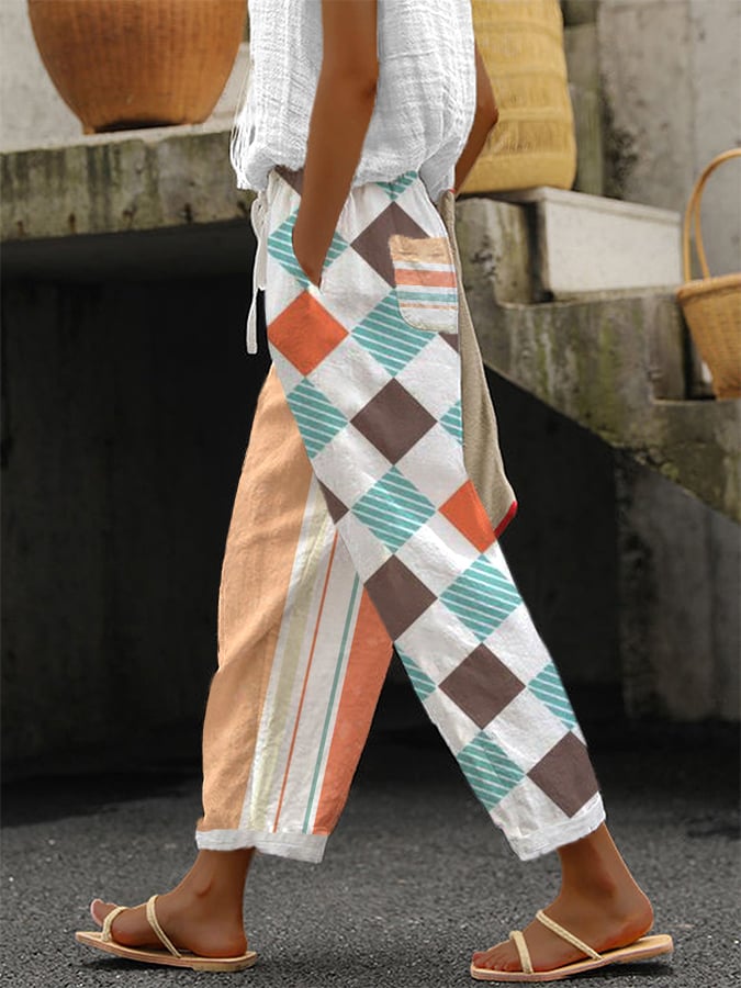 Women's Printed Casual Trousers