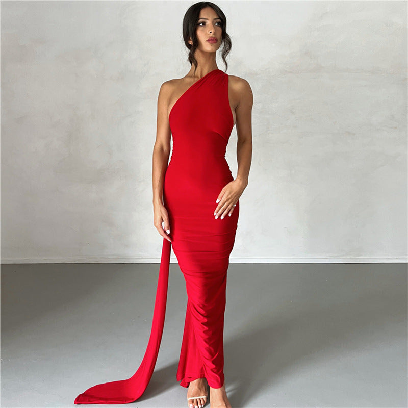 Athens Backless Halter Dress