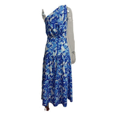 Jayma Print Maxi Dress  - Blue