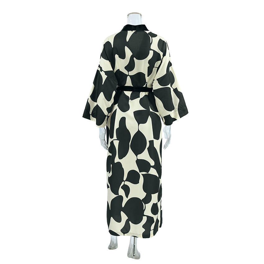 Sakura Printed Wrap Dress