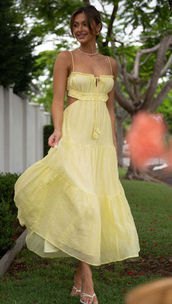 Lila Hollow Back Swing Dress