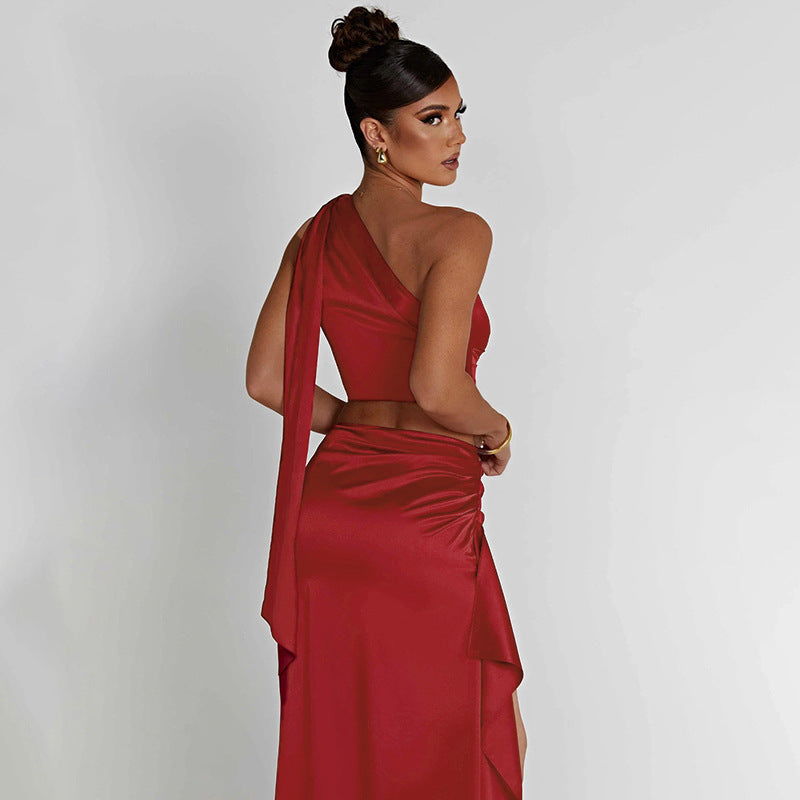 Siren's Secret One-Shoulder Maxi Dress