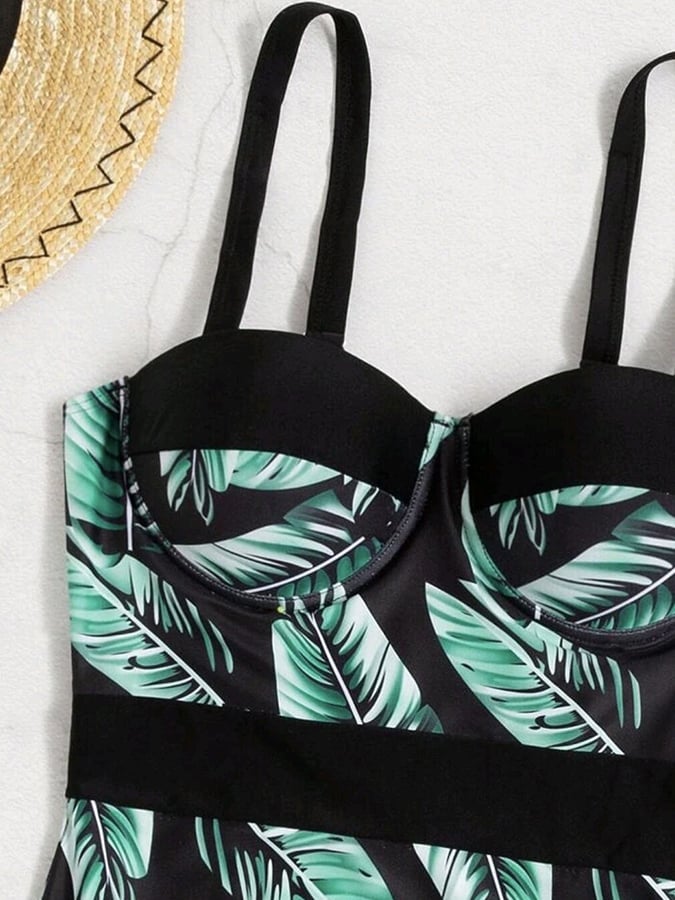 Sexy Printed Hard Wrapped One Piece Swimwear - ohitfits