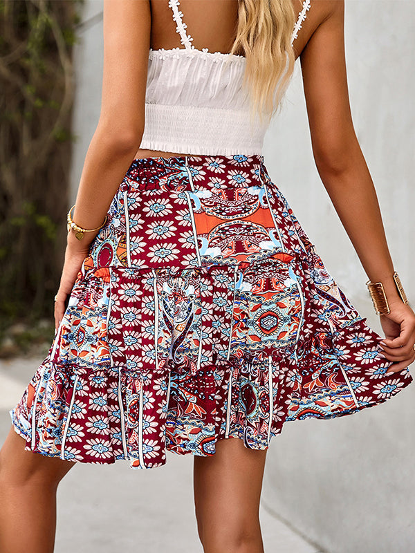 Going Out A-Line Pleated Skirts Bottoms