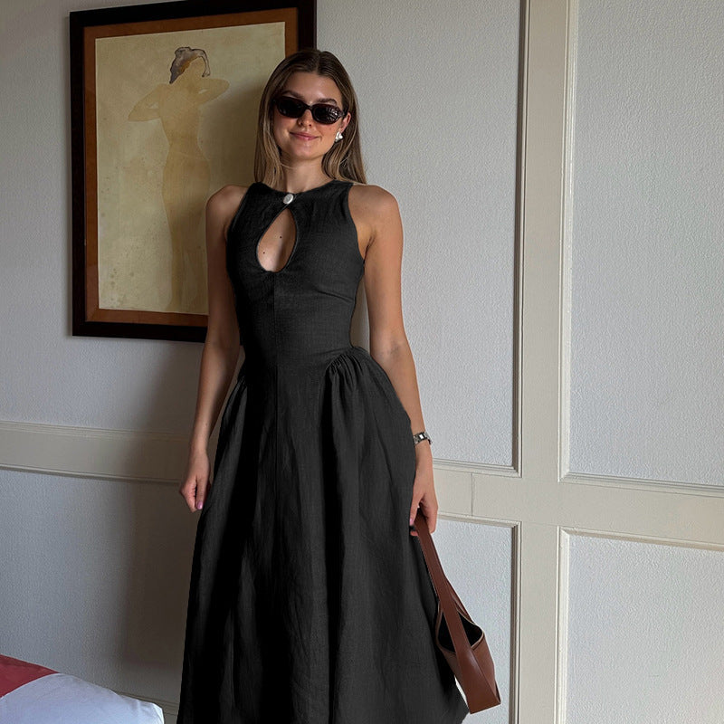 Zara Hollowed-Out A-Line Dress