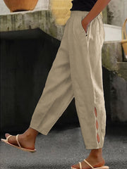 Leisure Hollow Button Pants