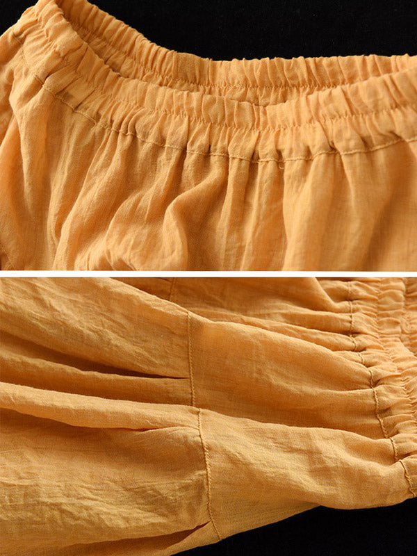 Casual Solid Color Empire A-Line Skirt