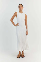 Camille Knit Pleat Maxi Dress