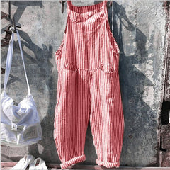 Women's Casual Shoulder Strap And Casual Pants