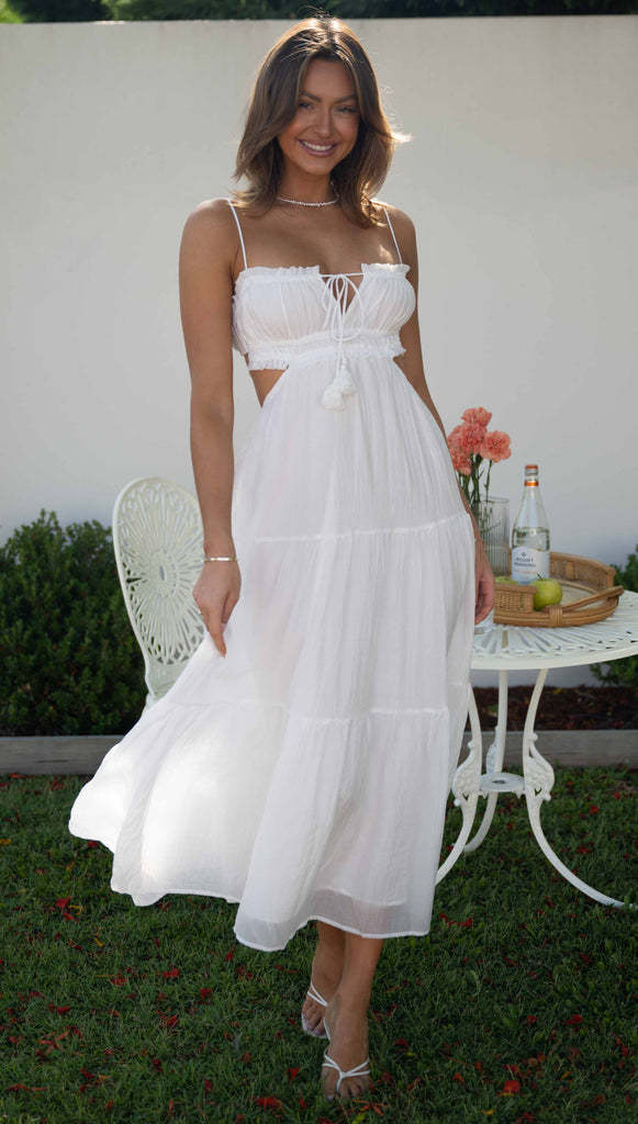 Lila Hollow Back Swing Dress