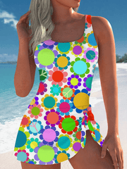 Women's Peace And Love Floral Print Swimsuit