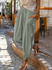 Casual Thin Cropped Harem Pants