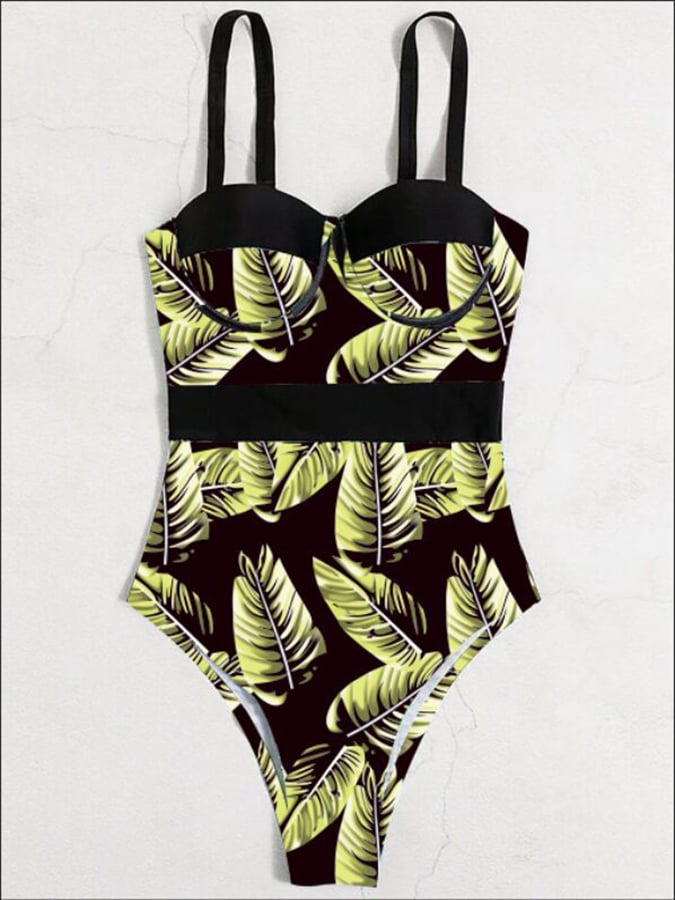 Sexy Printed Hard Wrapped One Piece Swimwear - ohitfits