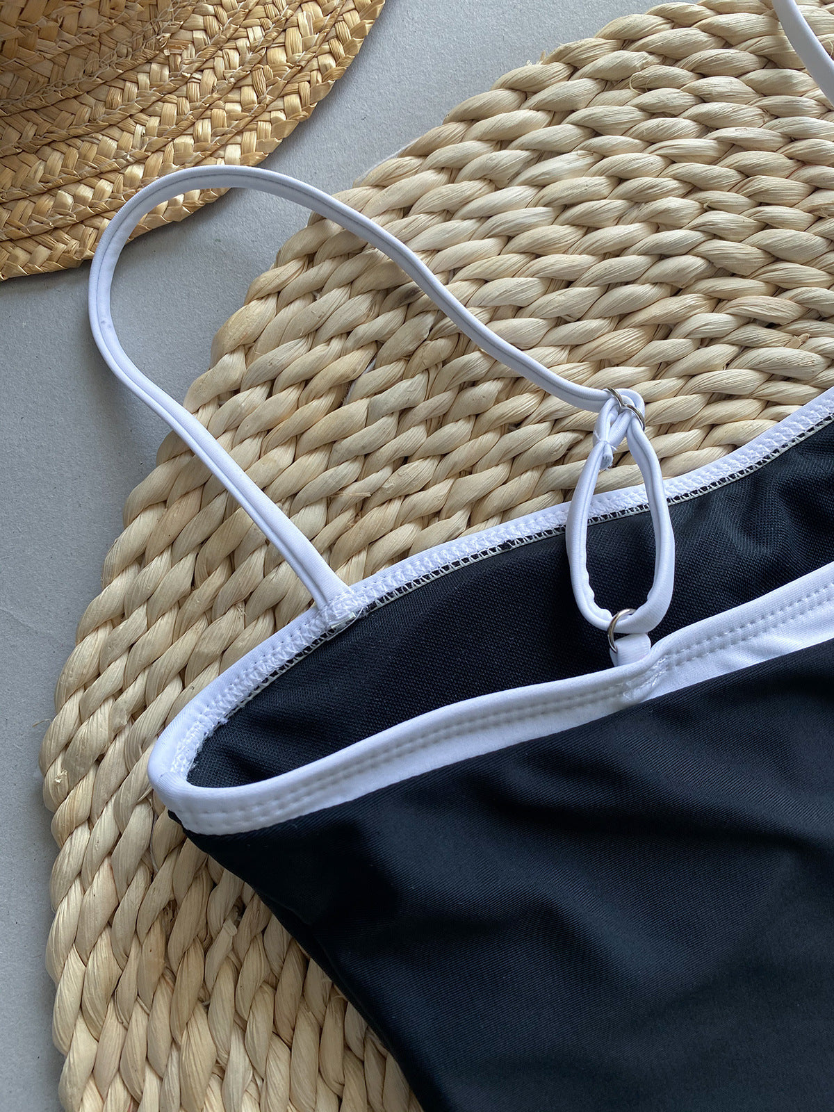 Amarante Patchwork One-Piece Swimsuit.