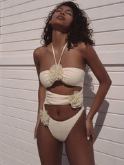 Hollow Out Sexy Bodysuit Lingerie For Women Flower Slim Bathing Suit Woman Beach Swimming Bodycon Swimwear Women's Bikini