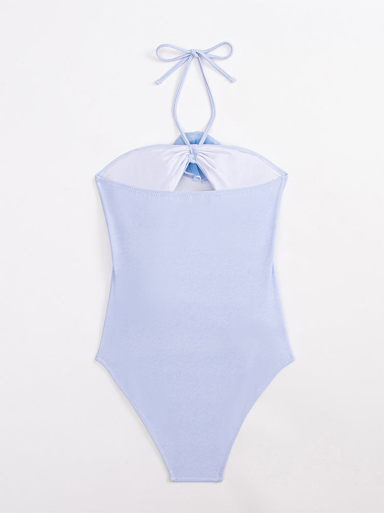 Hollow Out Sexy Bodysuit Lingerie For Women Flower Slim Bathing Suit Woman Beach Swimming Bodycon Swimwear Women's Bikini