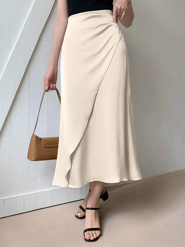 Solid Color Bodycon Skirts Bottoms
