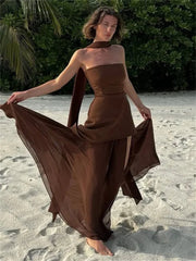 Elegant Backless Slim Fit Party Dress