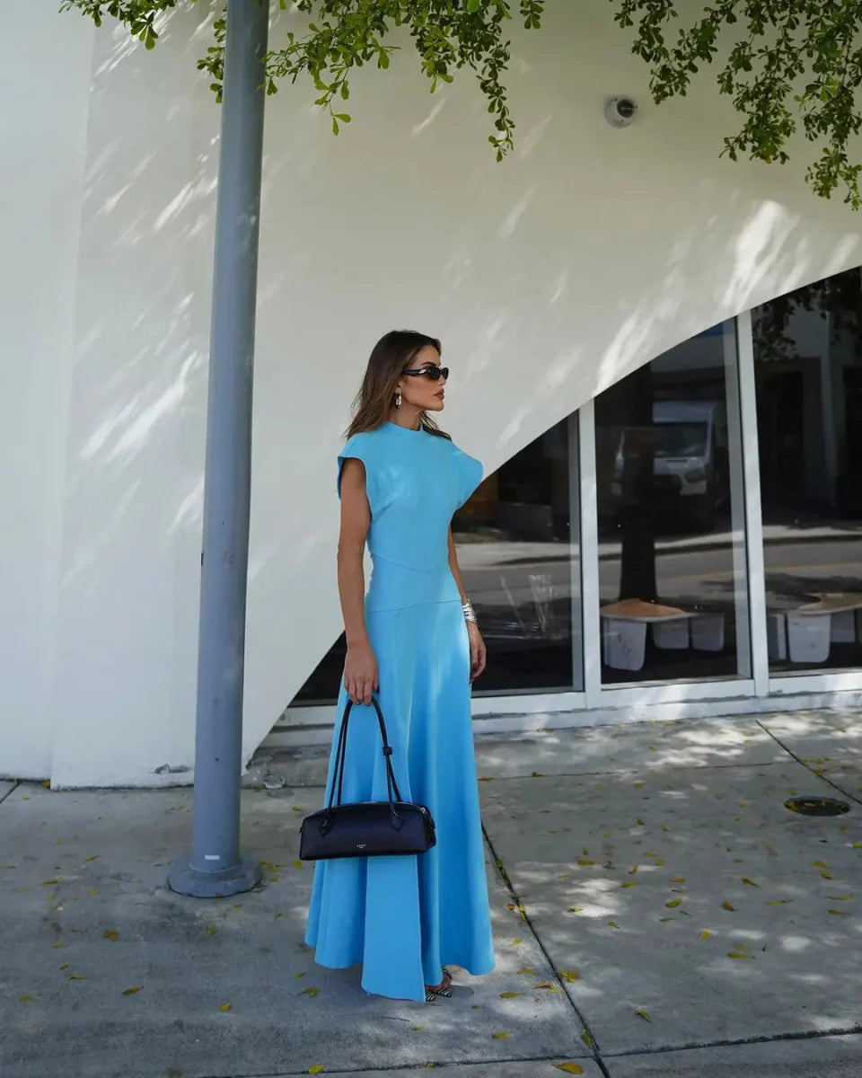 Elegant High-Waist Long Dress