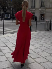 Elegant High-Waist Long Dress