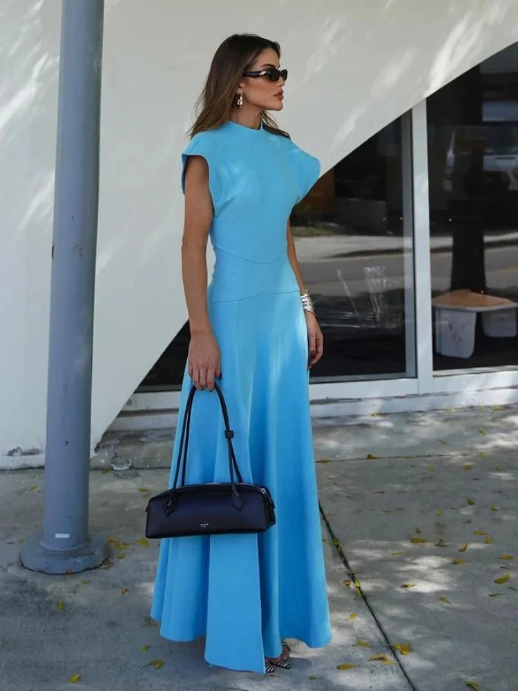 Elegant High-Waist Long Dress