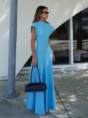 Elegant High-Waist Long Dress