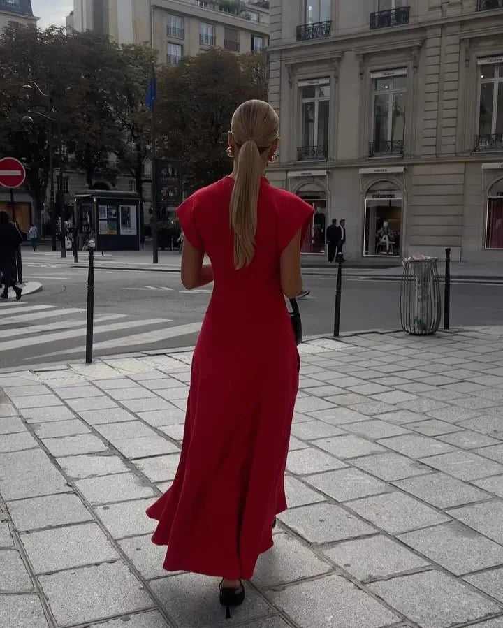Elegant High-Waist Long Dress