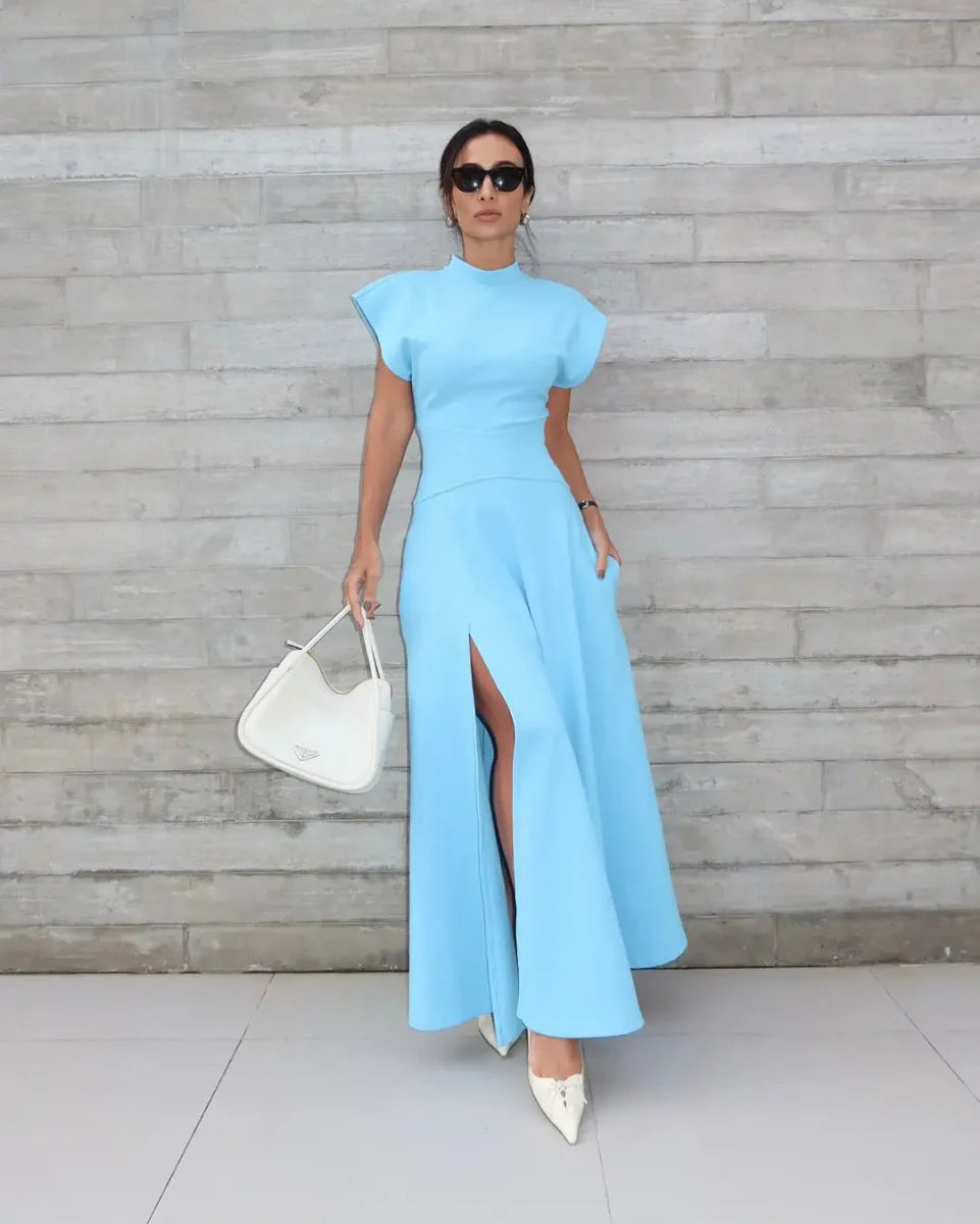 Elegant High-Waist Long Dress