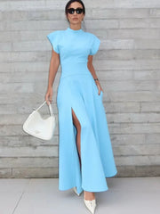 Elegant High-Waist Long Dress