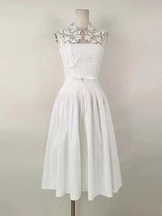 Elegant Sleeveless High Waist Dress