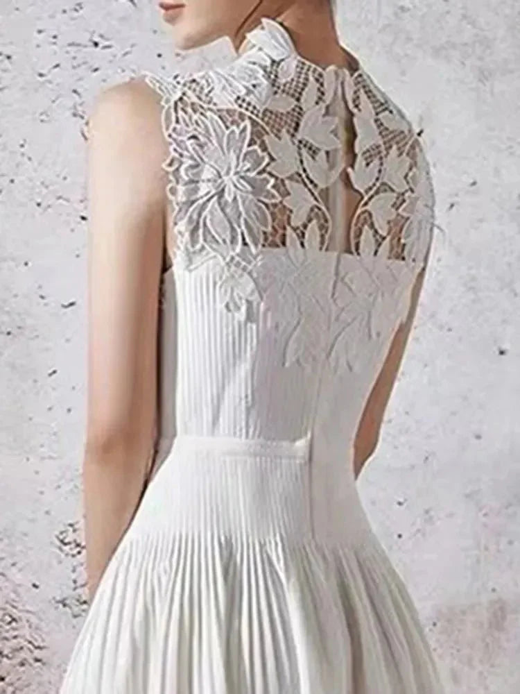 Elegant Sleeveless High Waist Dress