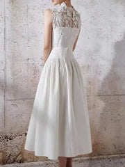 Elegant Sleeveless High Waist Dress
