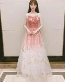Evening Strapless A-line Formal Dress