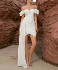 Evening Sequins Draped Celebrity Club Party Dresses