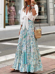 Floral Printed Casual Bohemia Skirts