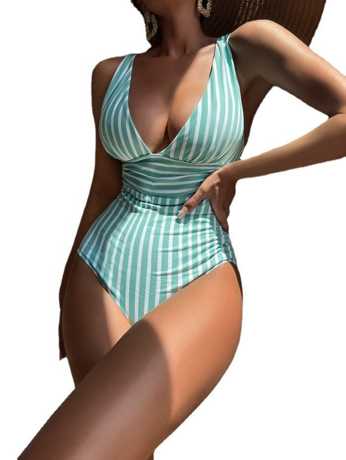 Sabiha Striped One-Piece Swimsuit