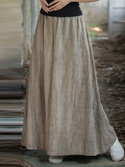 Elasticity Pockets Tie-Dyed Loose Skirts Bottoms