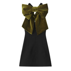 Fashion High Waist V-Neck Sleeveless Dress