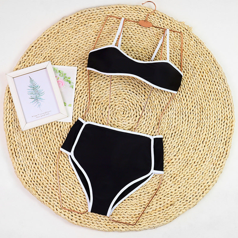 Ava Contrast Trim Bikini Set